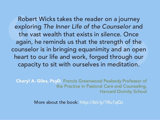 The Inner Life of the Counselor